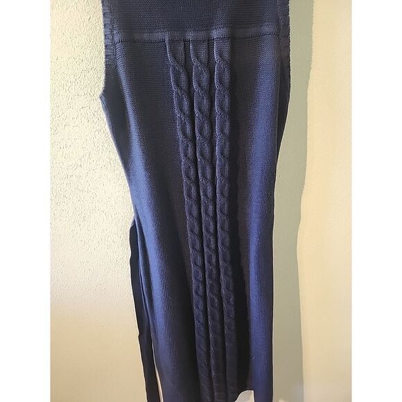 Calvin Klein Women’s Sleeveless Turtleneck Sweater dress size Medium Blue - Picture 5 of 6